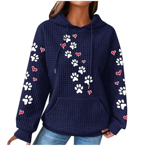 Women's Heart & Paw Print Hoodie