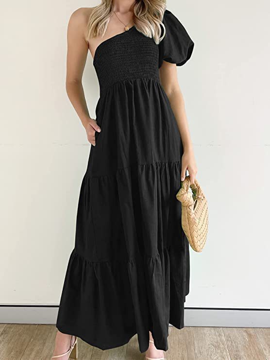 Boho Sleeveless High-Waist Midi Dress