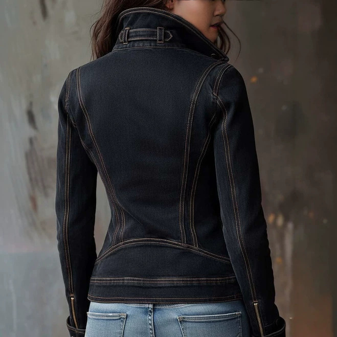 Retro Washed Zip-Up Jacket