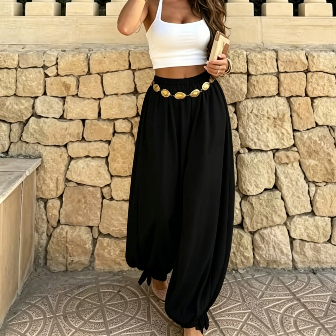 Women's Casual Loose Vintage Lantern Pants