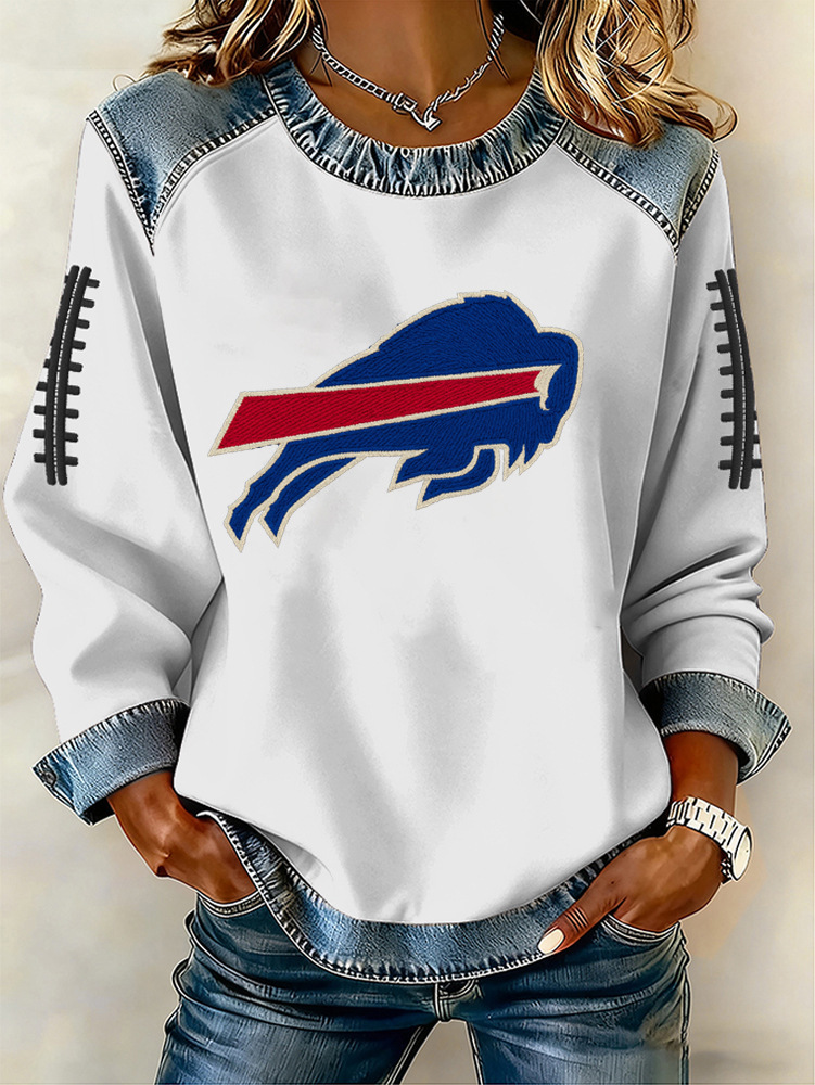 Women's Animal Lion Tiger Print Crewneck Sweatshirt