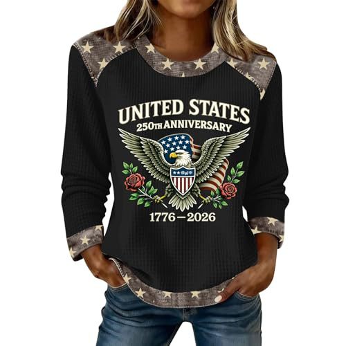 Women's Eagle Letter Print Crewneck Sweatshirt