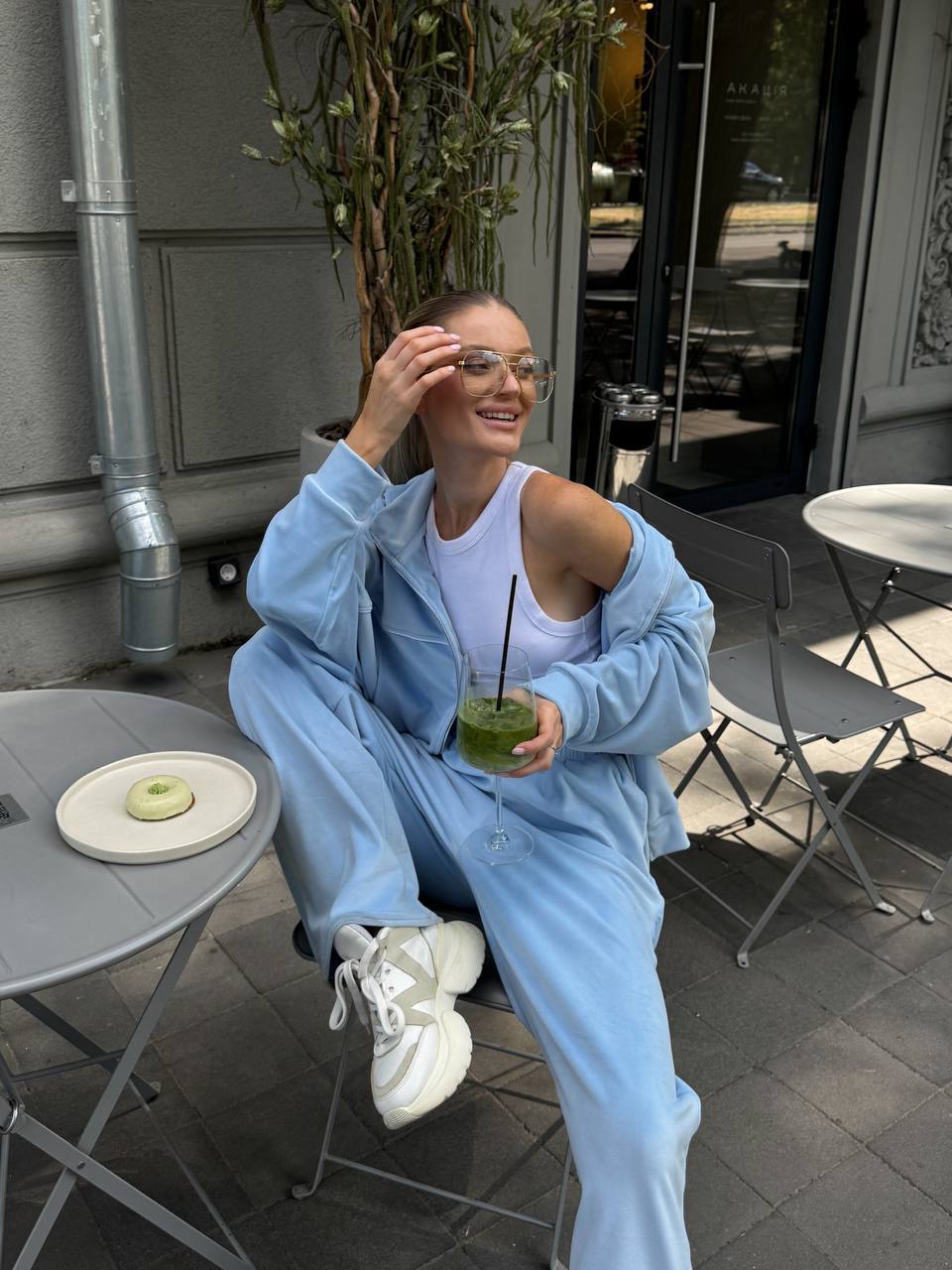 Women's Casual Zip-Up Cardigan and Pants Two-Piece Set