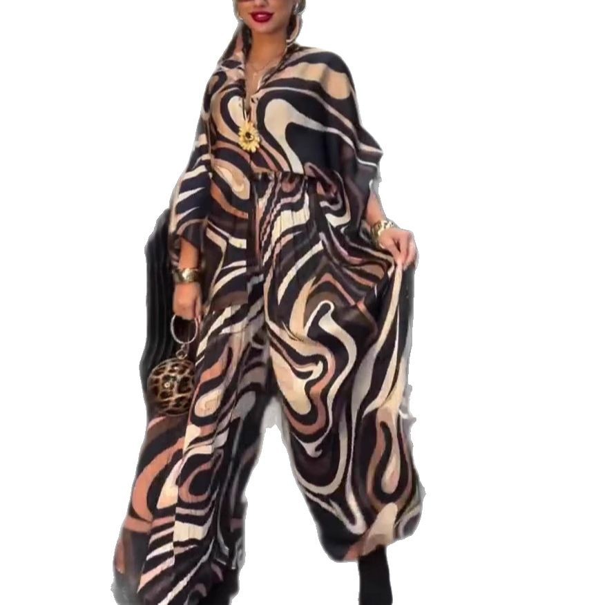 Women's Loose Casual Jumpsuit Set Polyester