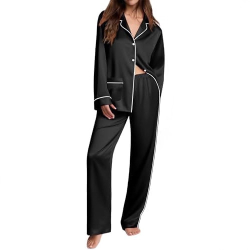 Women's Cuban Collar Long Sleeve Shirt Set