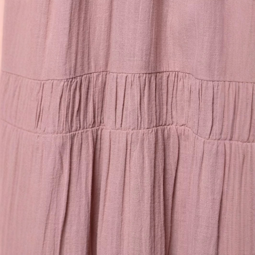 French-Style Sheer Midi Open-Back Dress