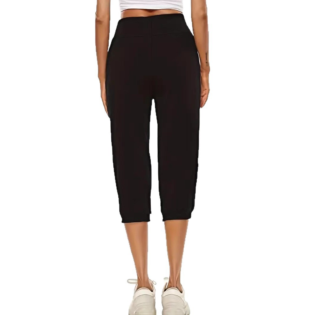 High-Waist Stretch Button Skinny Pants for Women