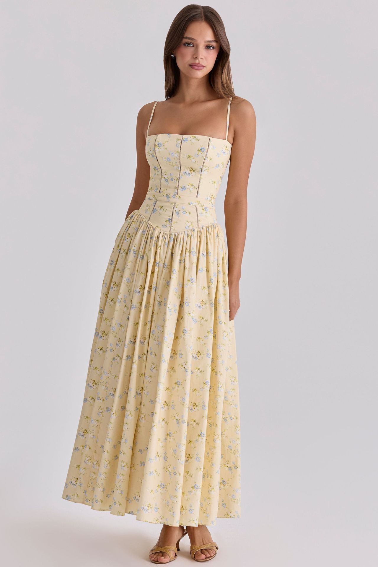 Elegant Slimming Floral Cami Dress