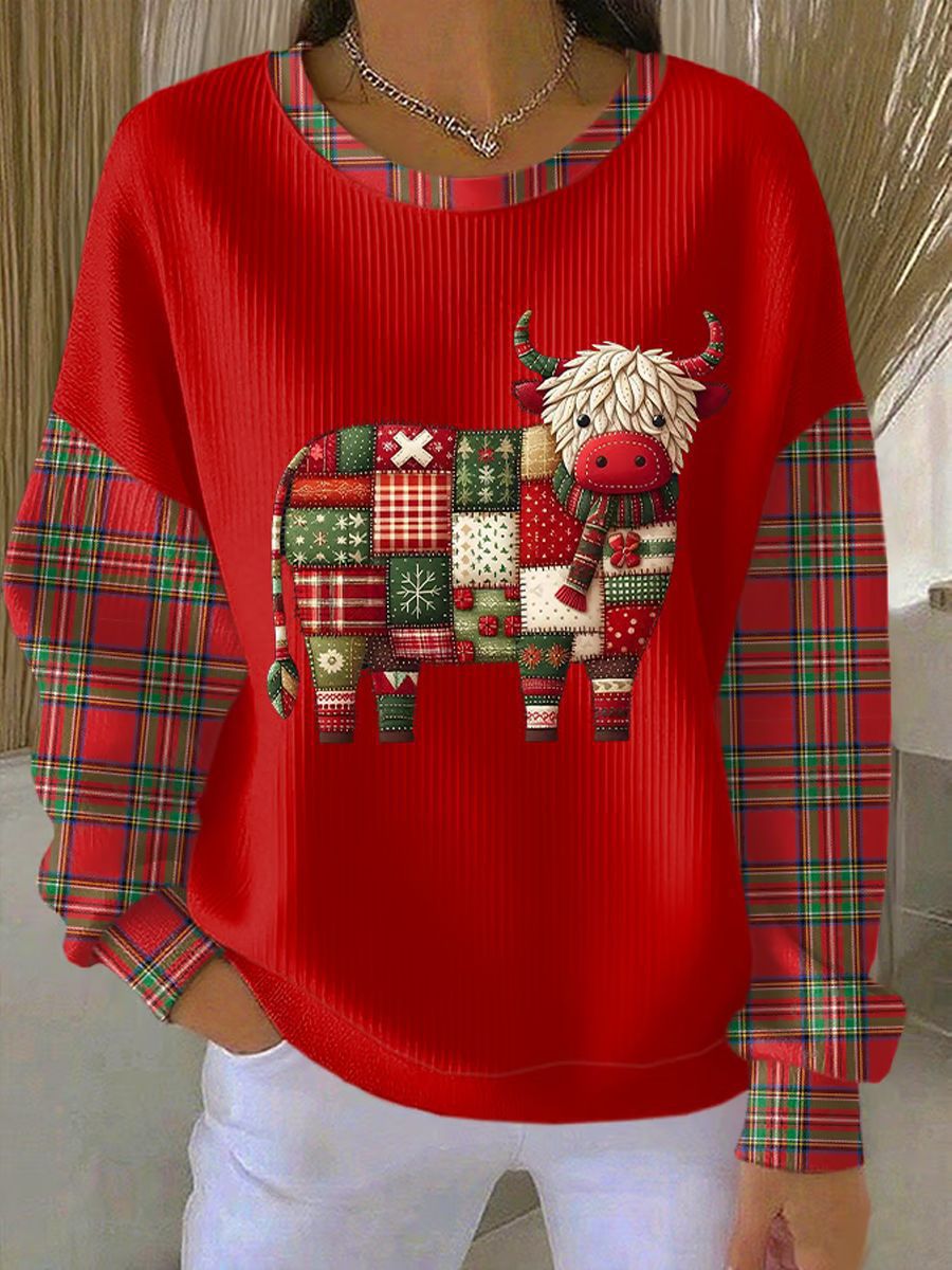 Christmas Pullover Women's Sweatshirt Oversized Crewneck