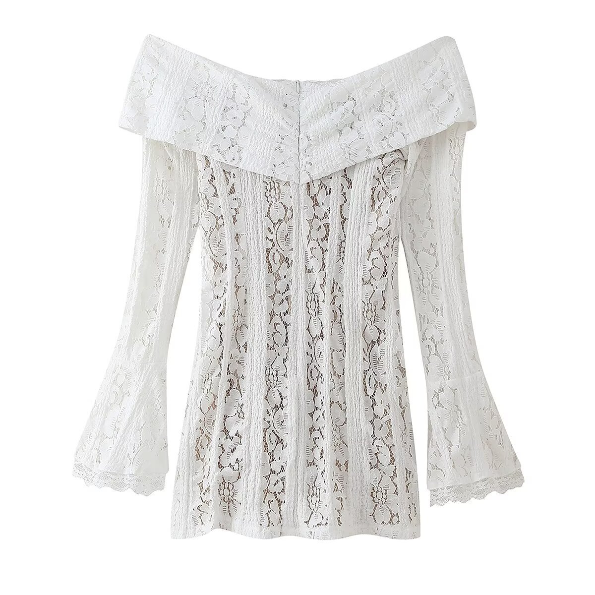Women's Off-Shoulder Lace Bodycon Dress