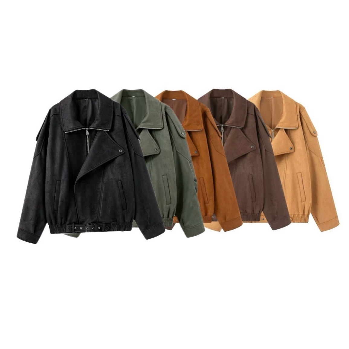 Women's Loose Faux Suede Jacket