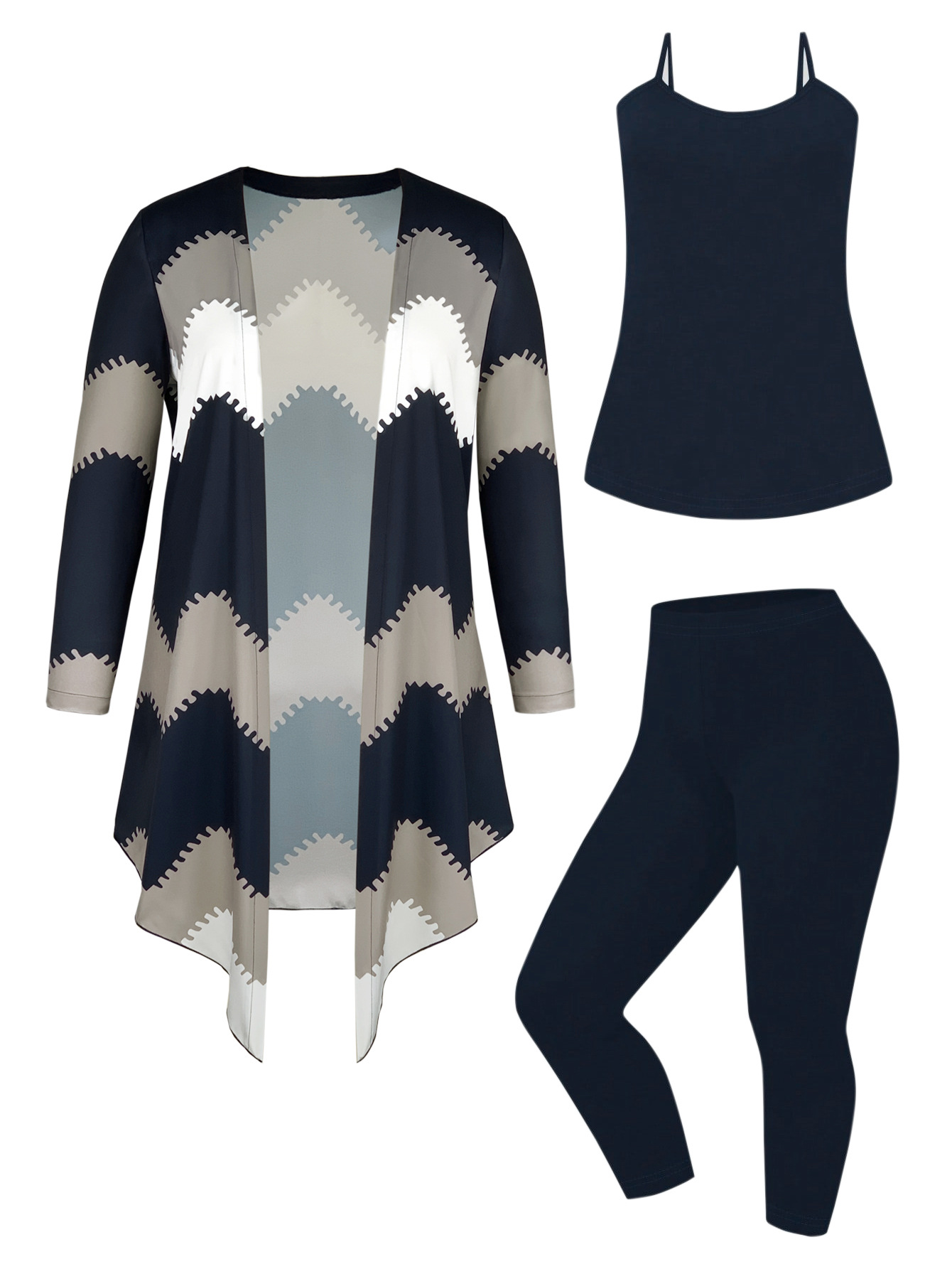 Plus Size Sleeveless Top and Pants Set Solid Color