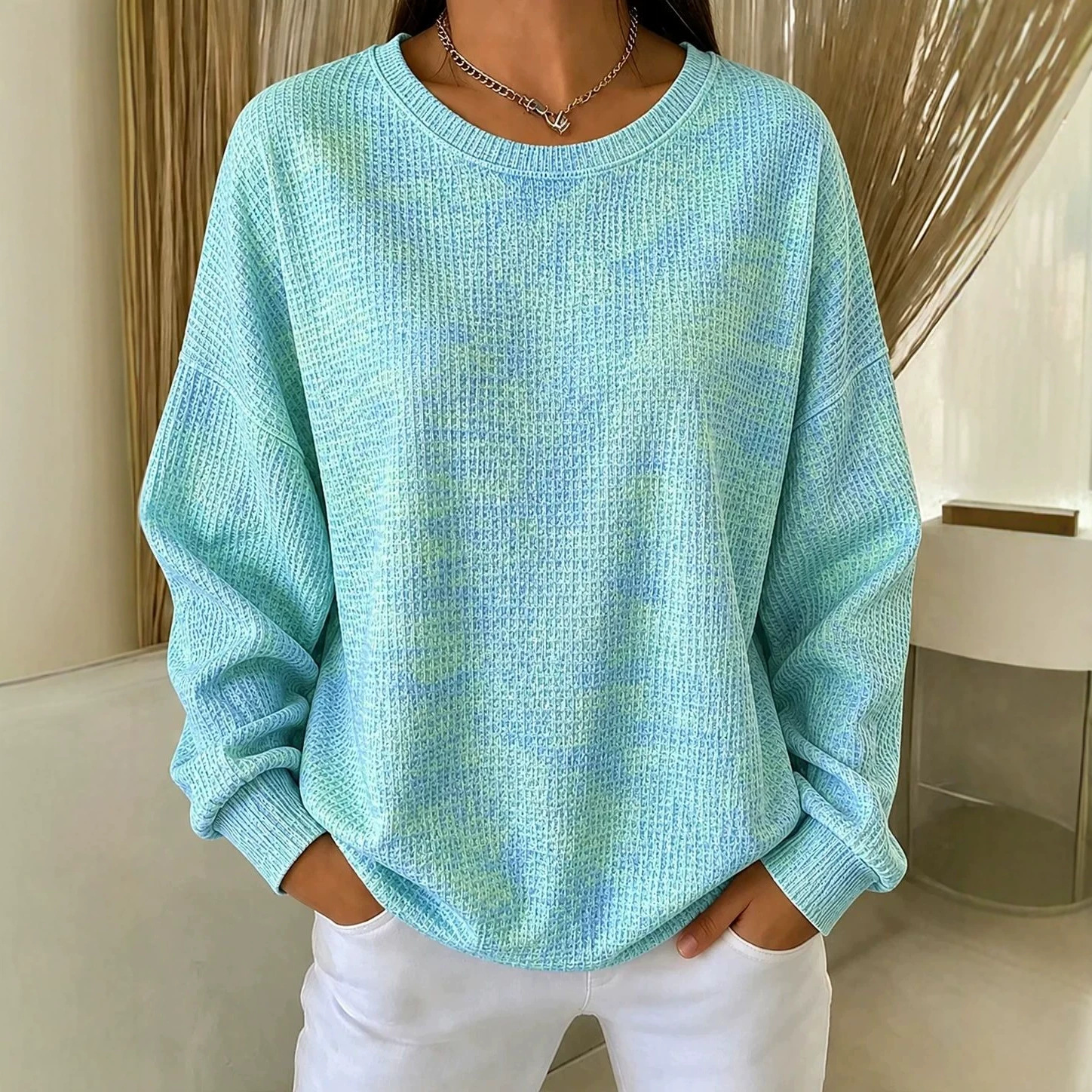Women's Minimalist Elegant Printed Casual Sweatshirt
