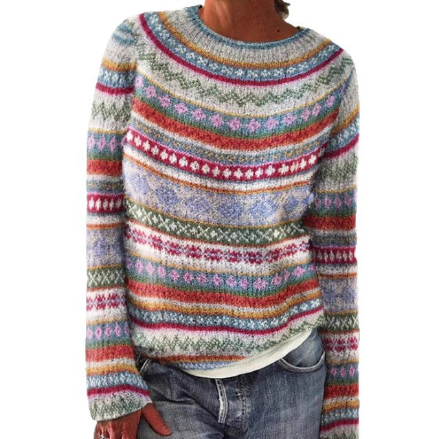 Women's Mystic Ancient Tribal Print Crewneck Sweatshirt