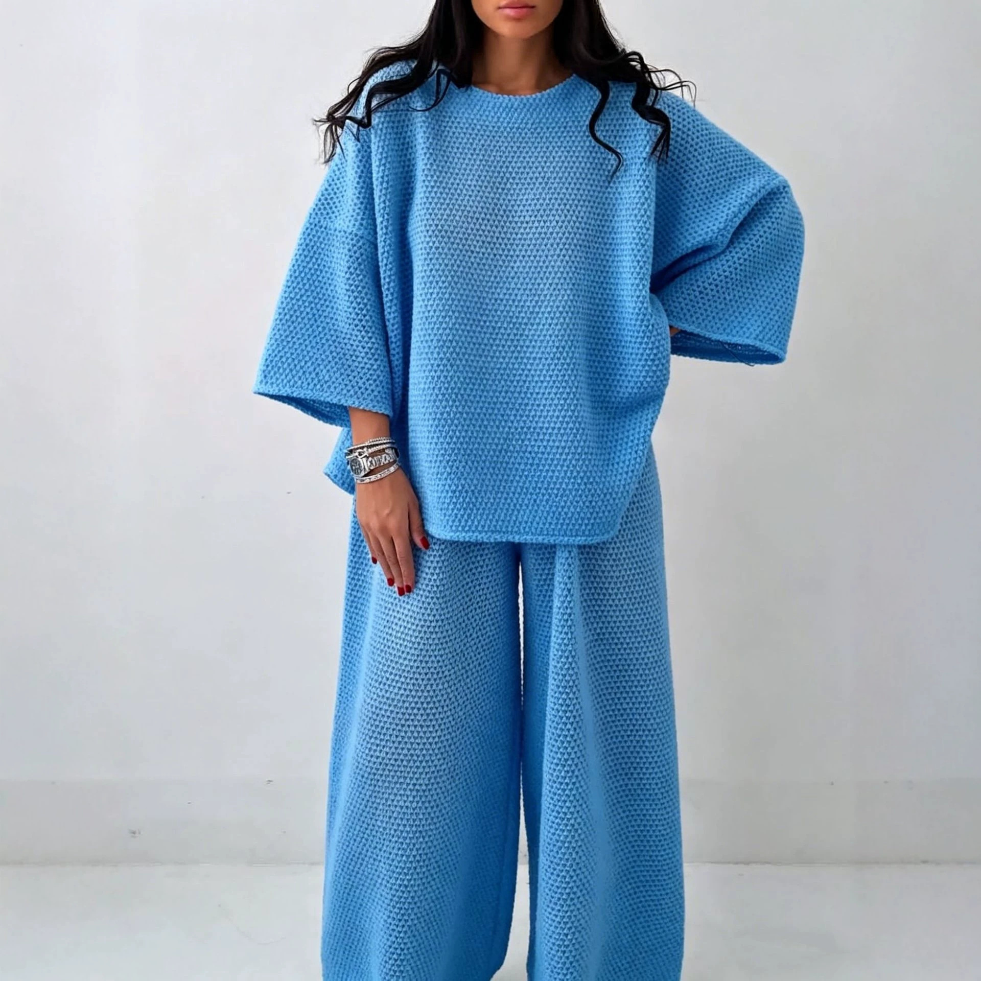 Women's Two-Piece T-Shirt and Pants Set Relaxed Loungewear