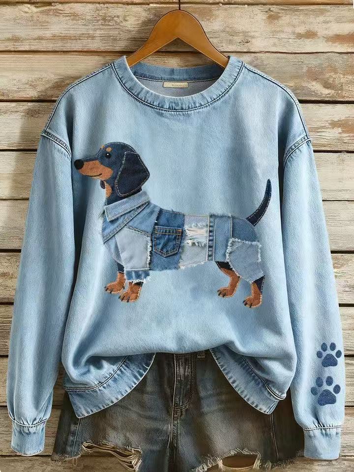 Women's Christmas Animal Print Sweatshirt