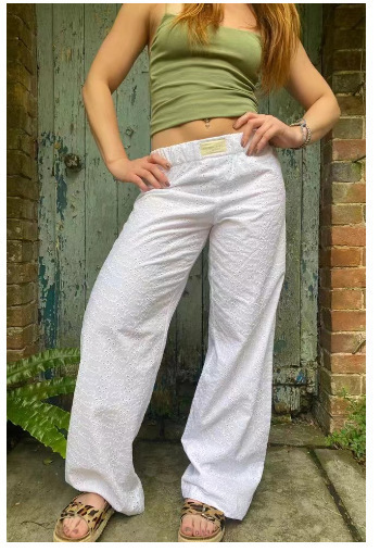 Women's Striped Wide-Leg High-Waist Casual Pants