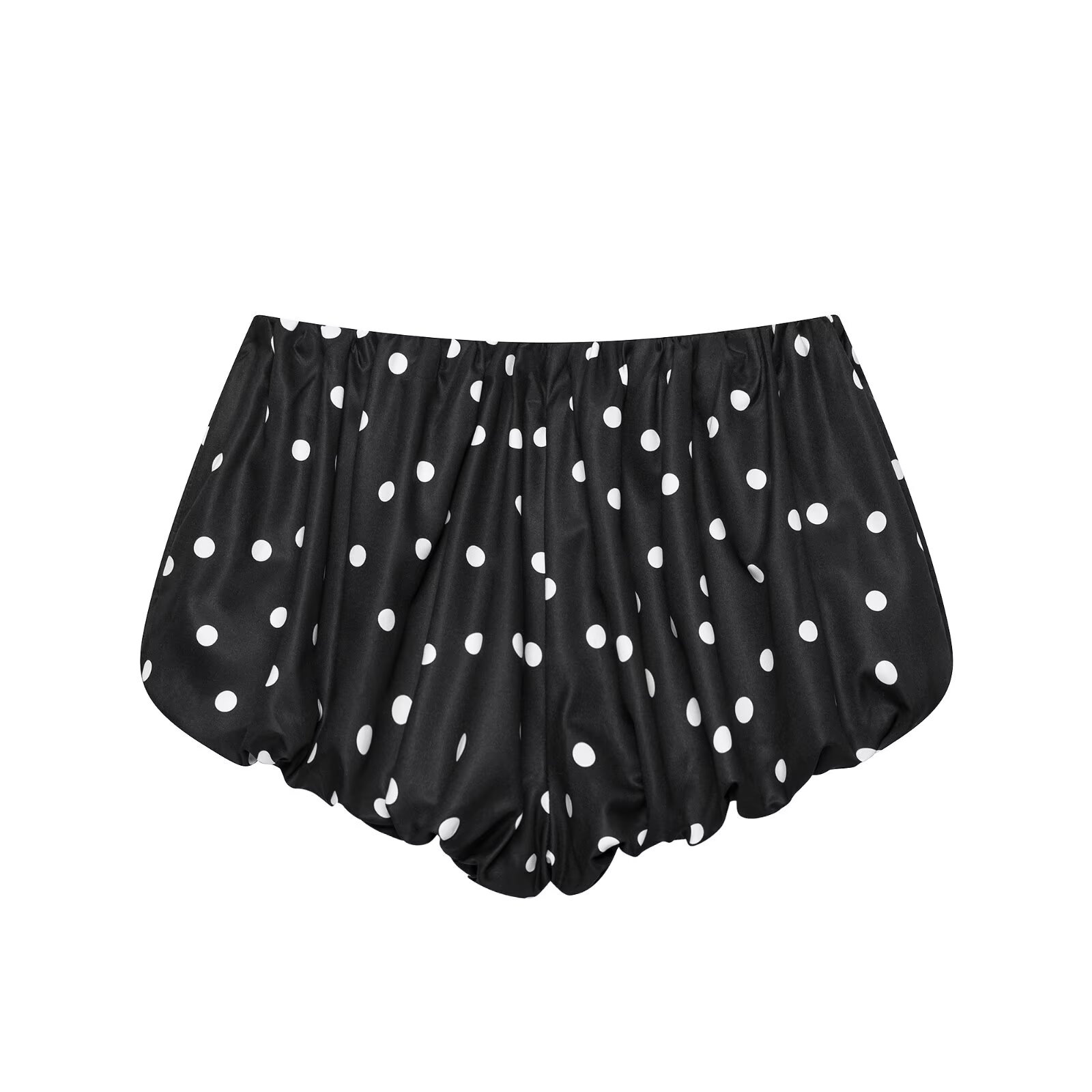 Women's Polka Dot Pleated Jacket and Shorts Set