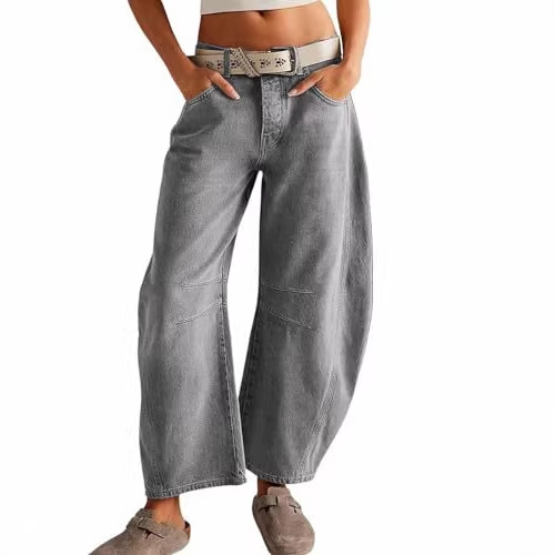 Women's Vintage Print Straight-Leg Casual Pants
