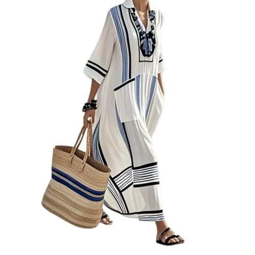Women's Elegant A-Line Midi Dress with 3D Print