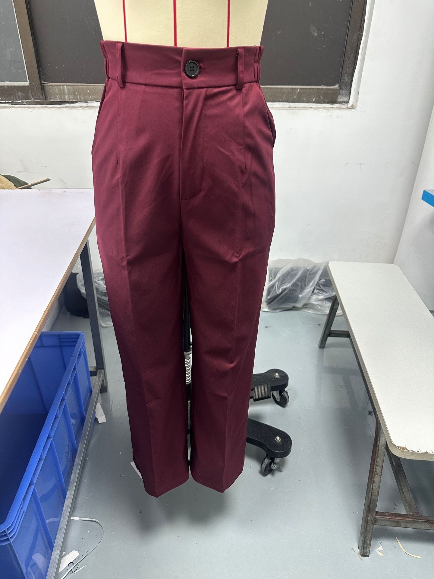 High-Waist Straight-Leg Wide-Leg Suit Pants for Women