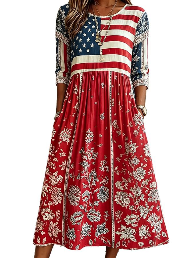 Women's Sleeveless Floral Print Ruched Bodycon Midi Dress