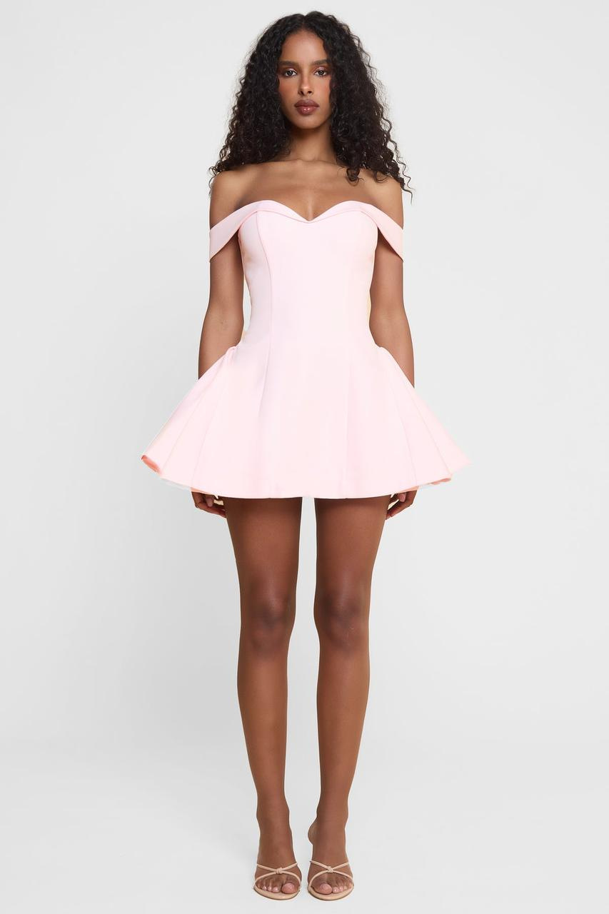 Women's Off-Shoulder Short Bodycon Dress Solid Color Elegant Tube Dress