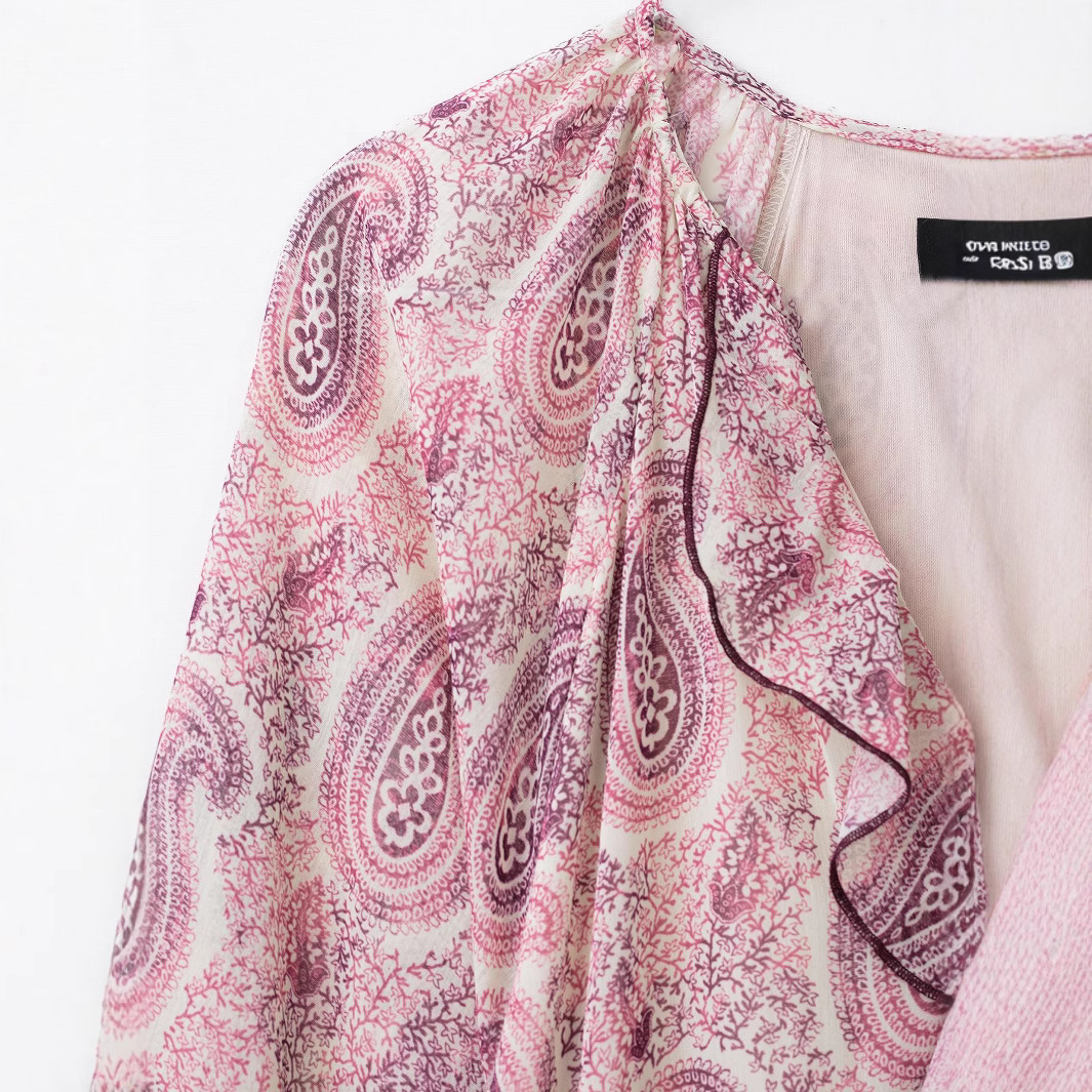 Women's Layered Print Sleeveless A-Line Dress