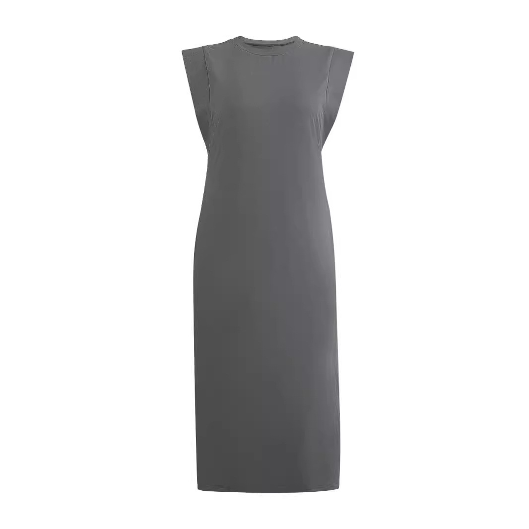 Women's Summer Pullover Plus Size Casual Round Neck A-Line Long Dress