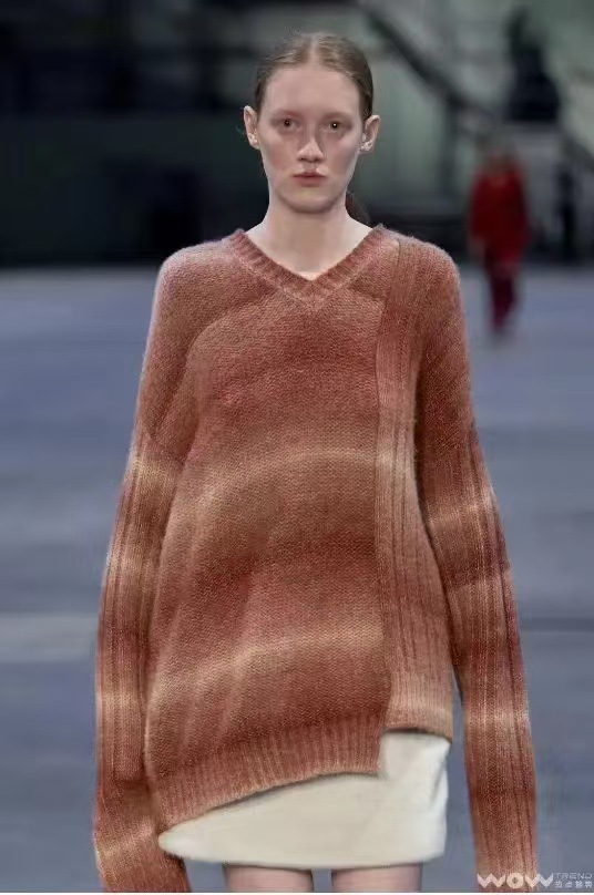 Trendy Color-Block Lazy Style Women's Sweater