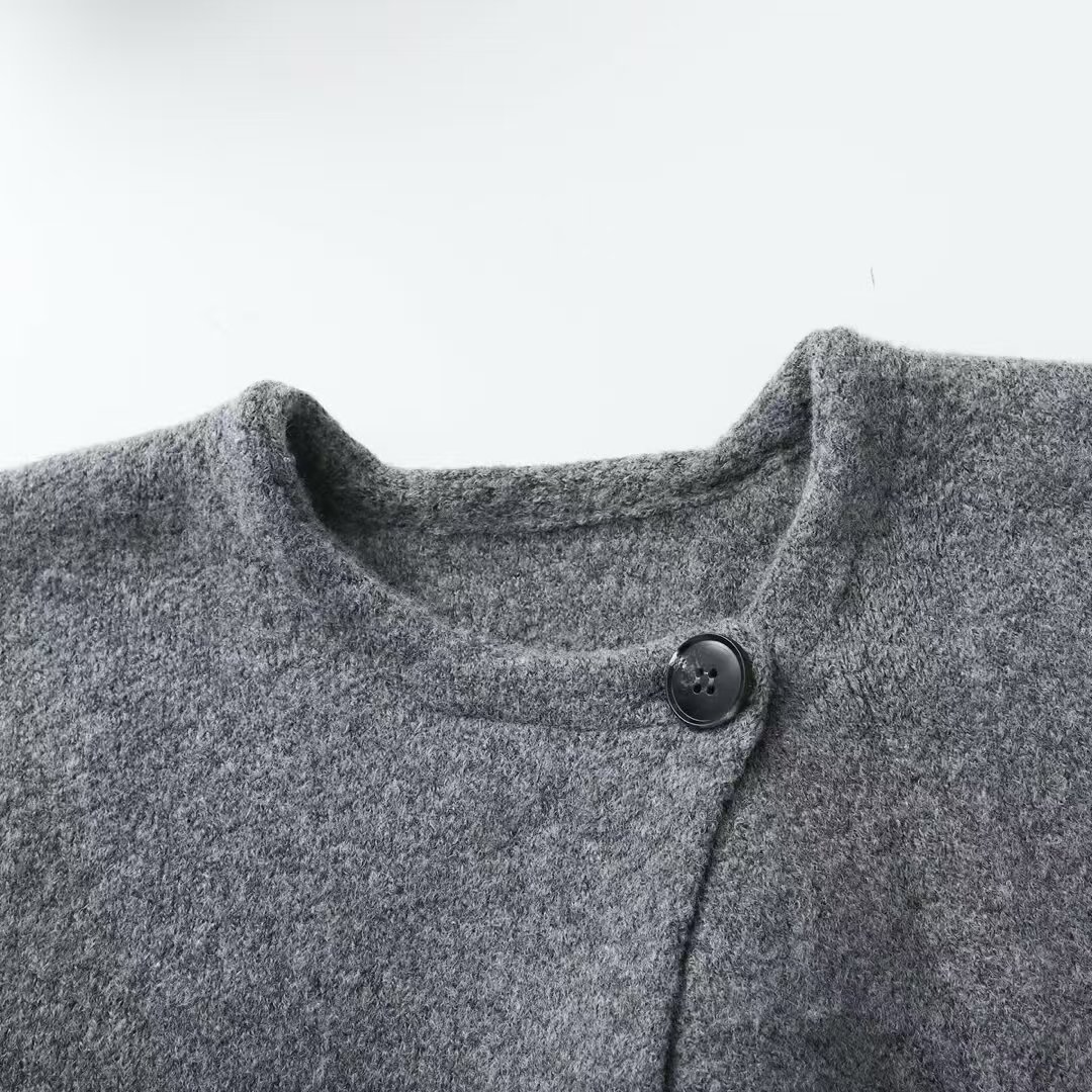 Women's Knit Cardigan Sweater Coat with Tie Detail