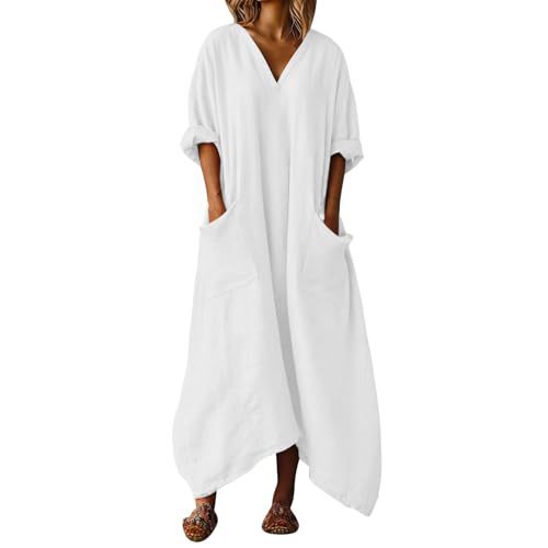 Women's Minimalist Solid Color Elegant Casual A-Line Dress
