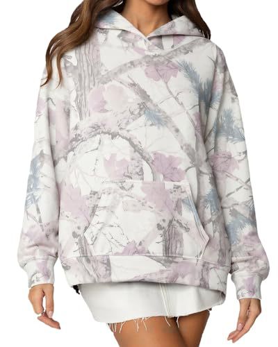 Women's Tree Leaf Leopard Print Hoodie