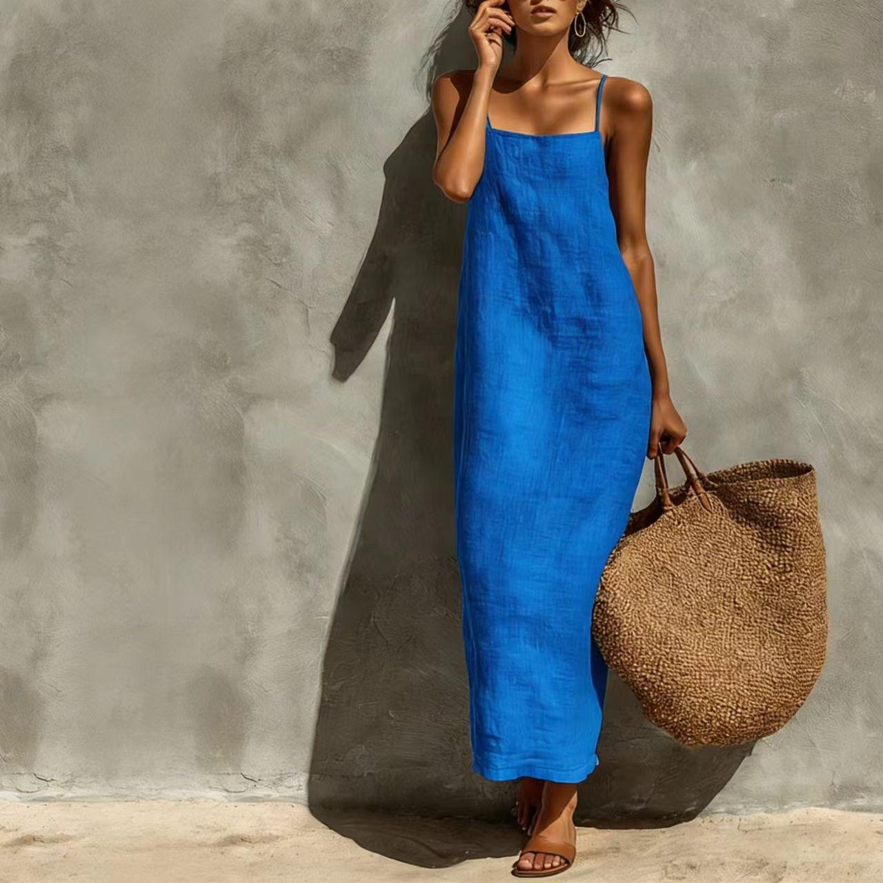 Bohemian Square Neck Cami Dress