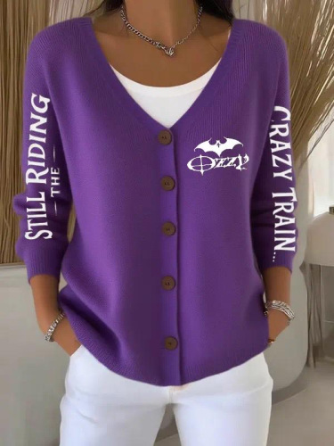 Casual Long-Sleeve Open-Front Cardigan Sweater
