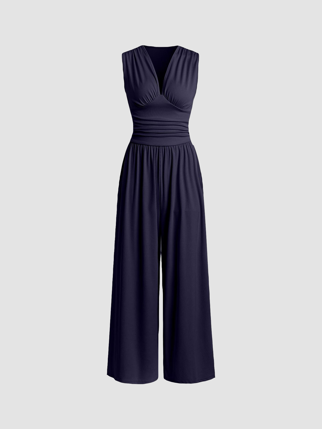 Sleeveless Wide-Leg Jumpsuit for Women, Loose Fit