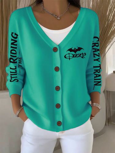Casual Long-Sleeve Open-Front Cardigan Sweater