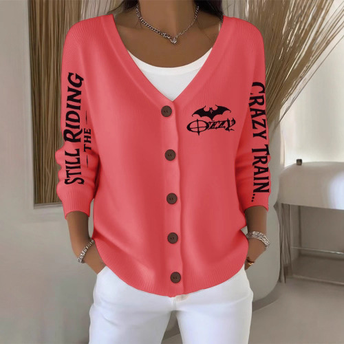 Casual Long-Sleeve Open-Front Cardigan Sweater