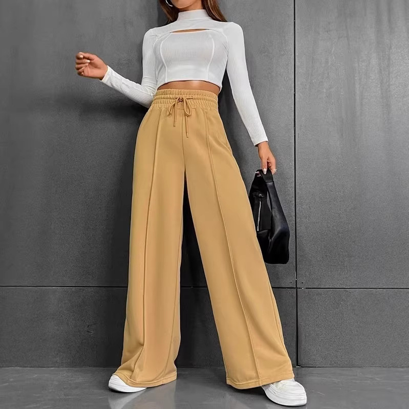 Women's Straight-Leg Sweatpants Loose Wide-Leg Casual Dance Pants