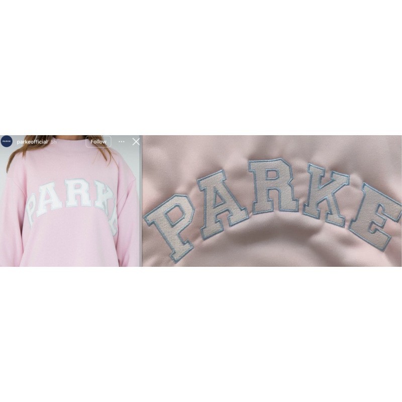 Embroidered Letter Crewneck Long-Sleeve Pullover Sweatshirt for Women