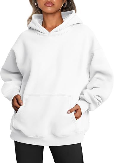 Women's Loose Hooded Sweatshirt Long Sleeve Warm Casual Pullover