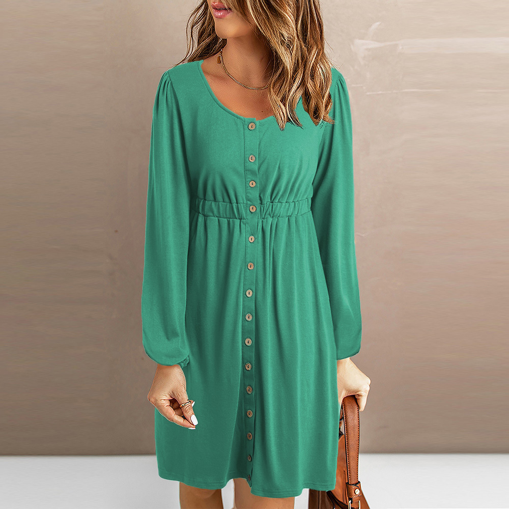 Women's Off-Shoulder Long-Sleeve Mini Dress with Waist Cinch