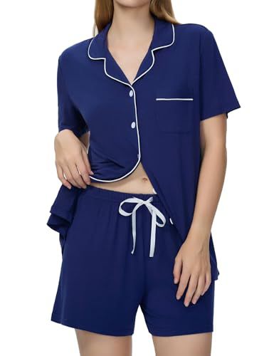 Women's Cuban Collar Short Sleeve Button Set