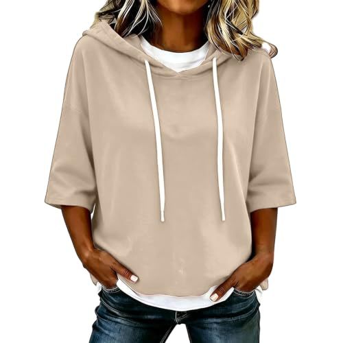 Women's Solid Print Casual Hoodie