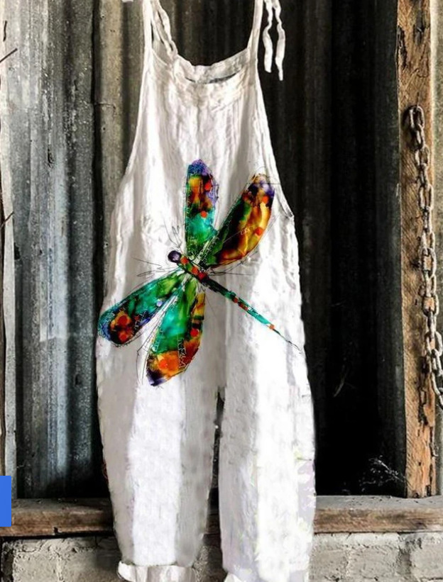 Sweet Floral Print Wide-Leg Jumpsuit