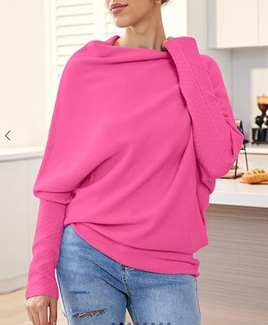 Solid Crewneck Long-Sleeve Knit Pullover Sweater with Ruched Detail