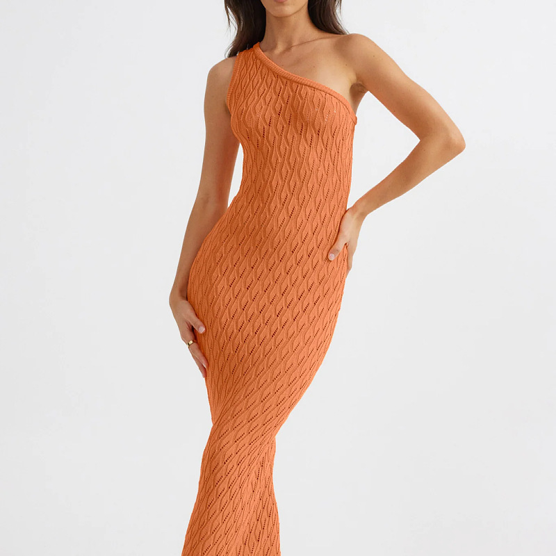 Women's Sexy Cutout Knit Dress Long Tunic Cover-Up
