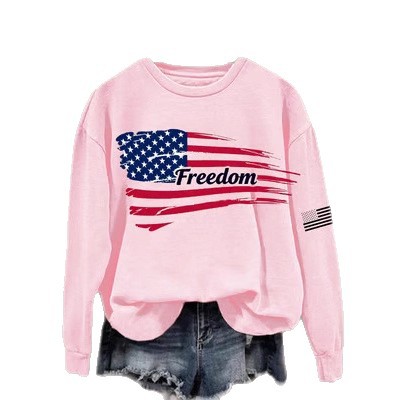 Women's American-Style Freedom Graphic Crewneck Sweatshirt