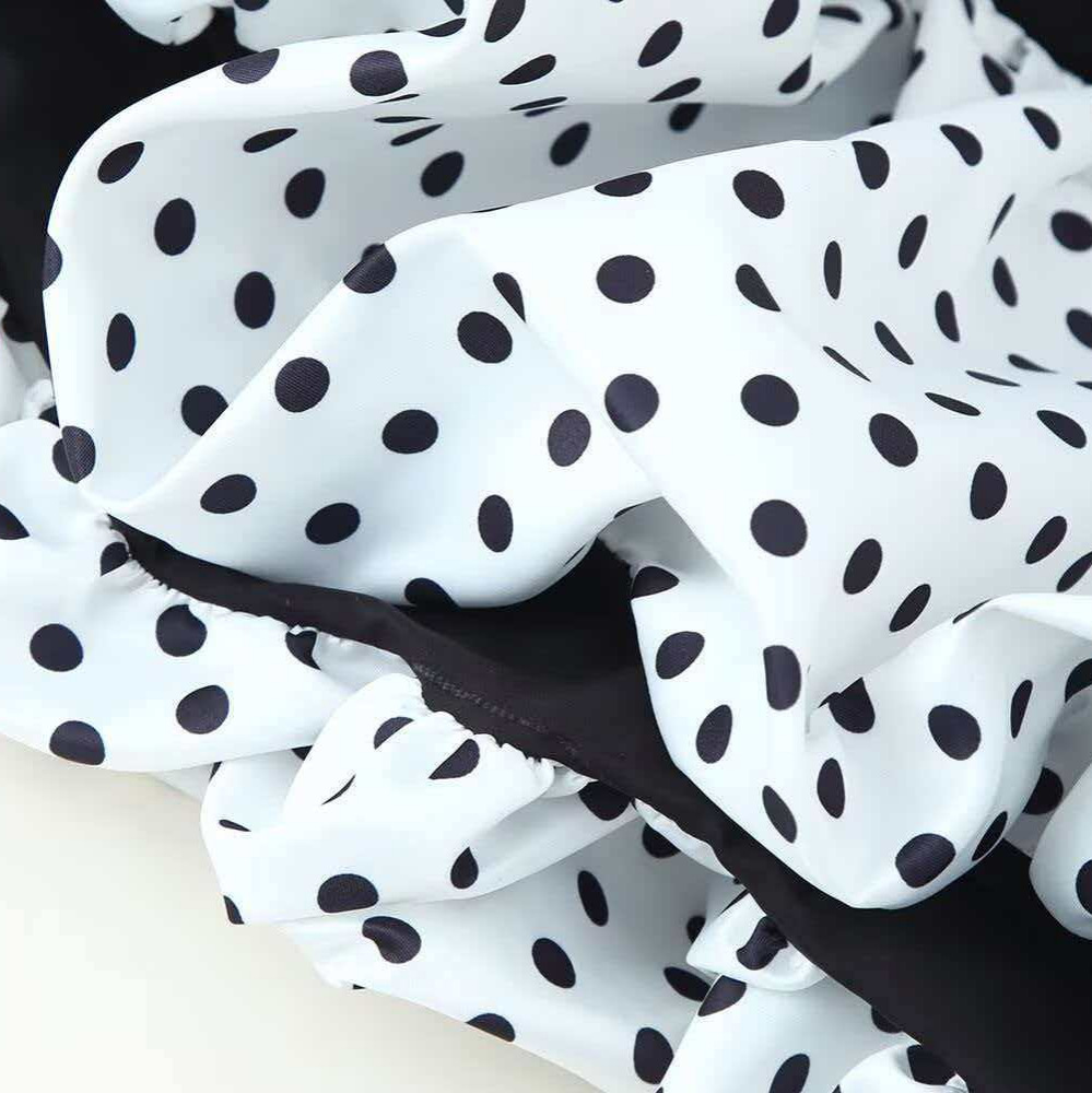 Women's Summer V-Neck Sleeveless Polka Dot Spliced Cami Dress