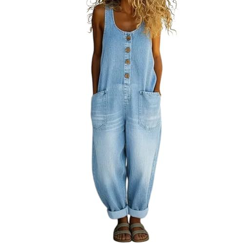 Women's Gradient Print Sleeveless Jumpsuit Casual Chic